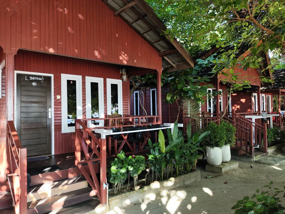 Beachfront chalet exterior